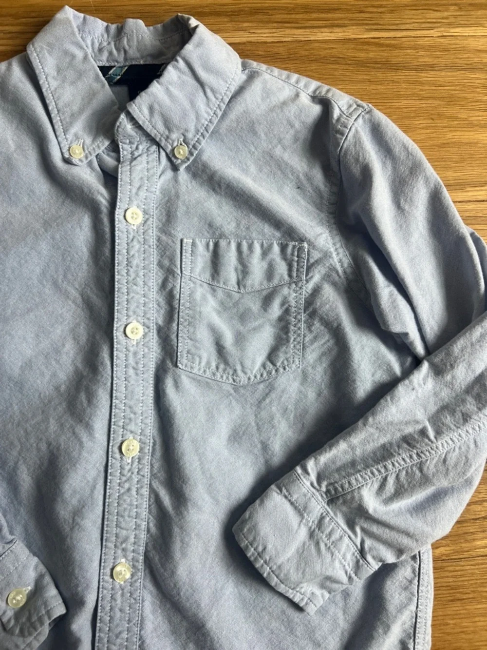 GAP Kids Light Blue Casual Button-Down Shirt - Sz 6-7